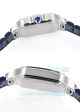 Swiss clone THB Cartier Santos Automatic Blue Dial Rubber Strap Watch (5)_th.jpg